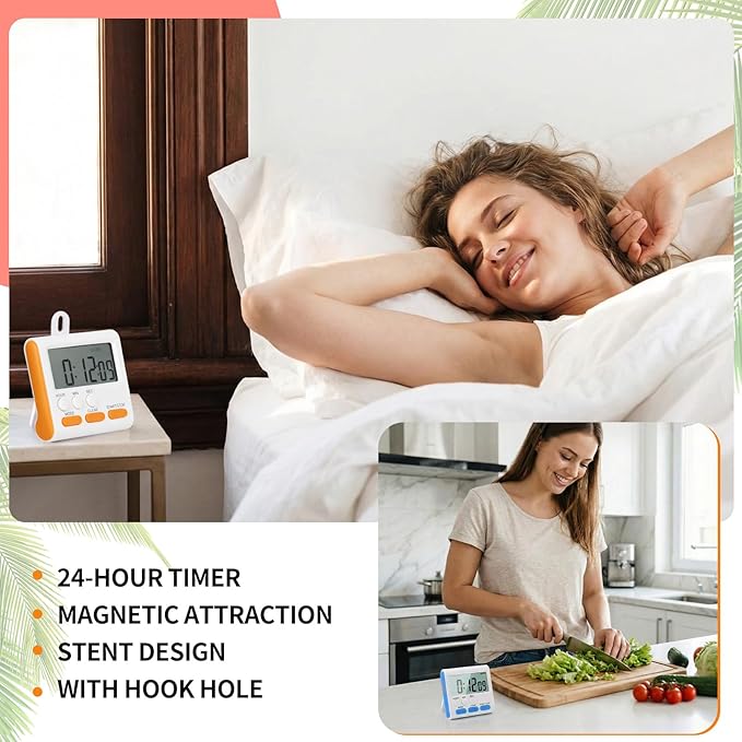 Mudder 12 Pack Digital Kitchen Timer - Image 7