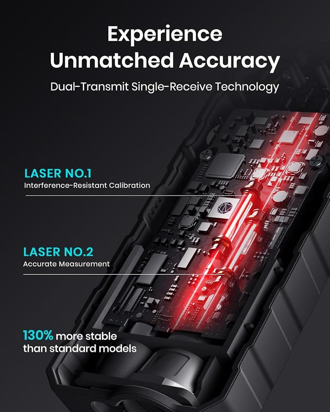 MILESEEY Laser Measurement Tool, 229Ft Laser Measure - Image 5