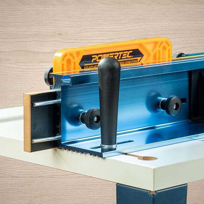 POWERTEC Router Table Fence Kit Deluxe System 3-3/8” Tall 24" Long, Router - Image 5