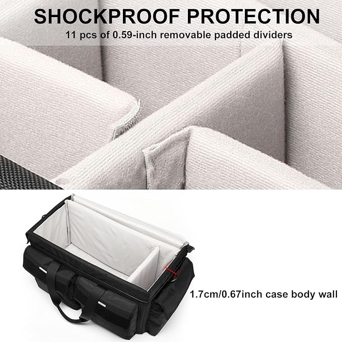 Large Camera Shoulder Bag, Pressure proof &Waterproof DSLR SLR Mirrorless - Image 5