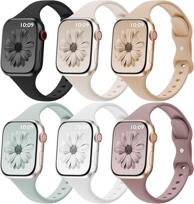 6 Pack Thin Bands Compatible by SLIMBAND