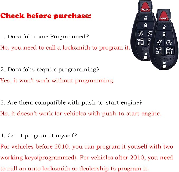 MechanMagic Key Fob Replacement Compatible - Image 2