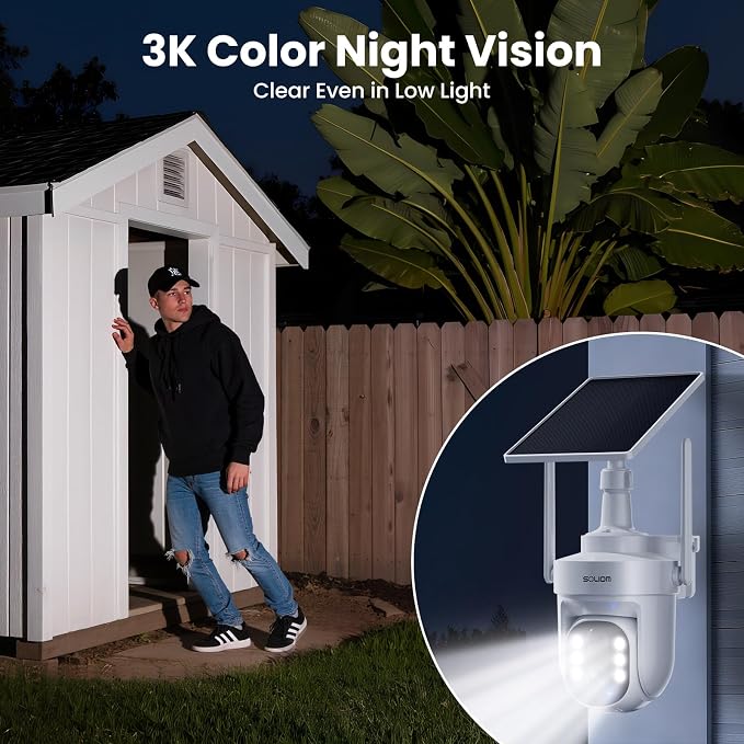 SOLIOM Security Cameras Wireless Outdoor, 6-Camera Solar Security System - Image 9