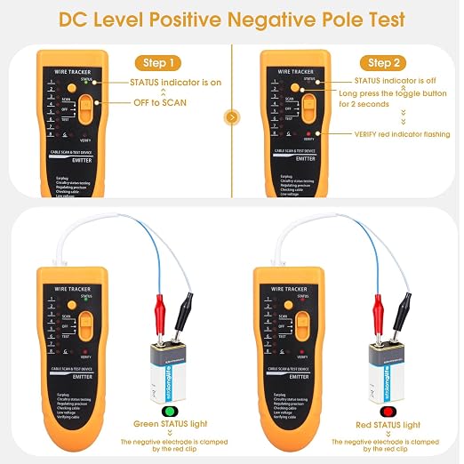 Cable Tracer Ethernet Network Cable Tester RJ45 RJ11 - Image 6