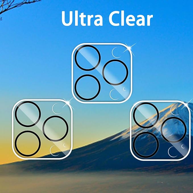 Dengduoduo 3 Pack Tempered Glass Camera Lens Protector - Image 2