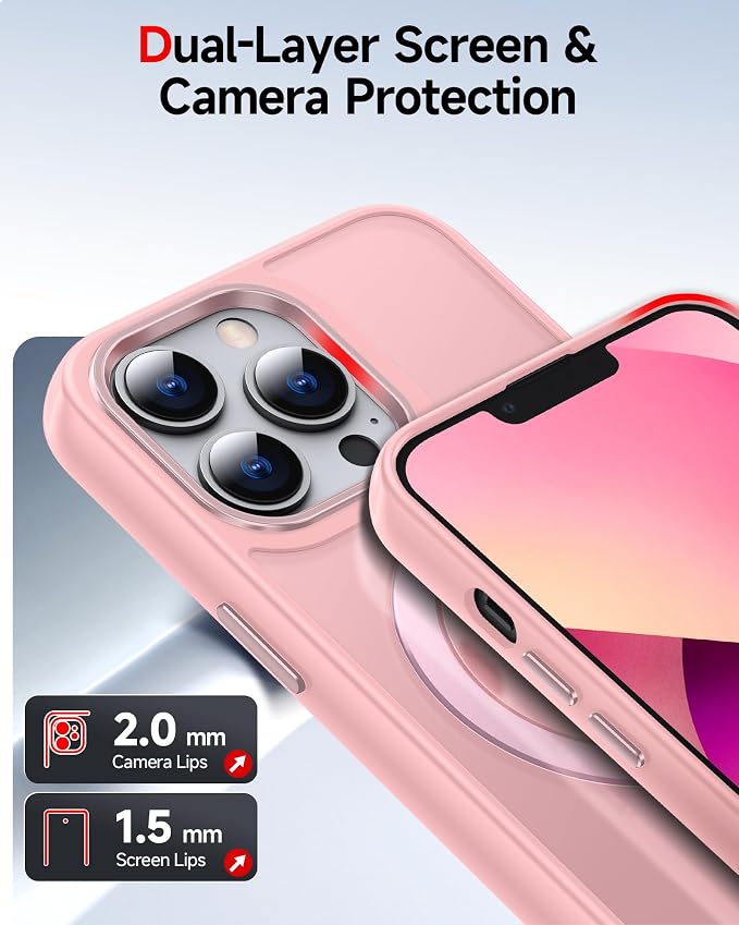 LeYi for iPhone-13-Pro Case Pink: - Image 7