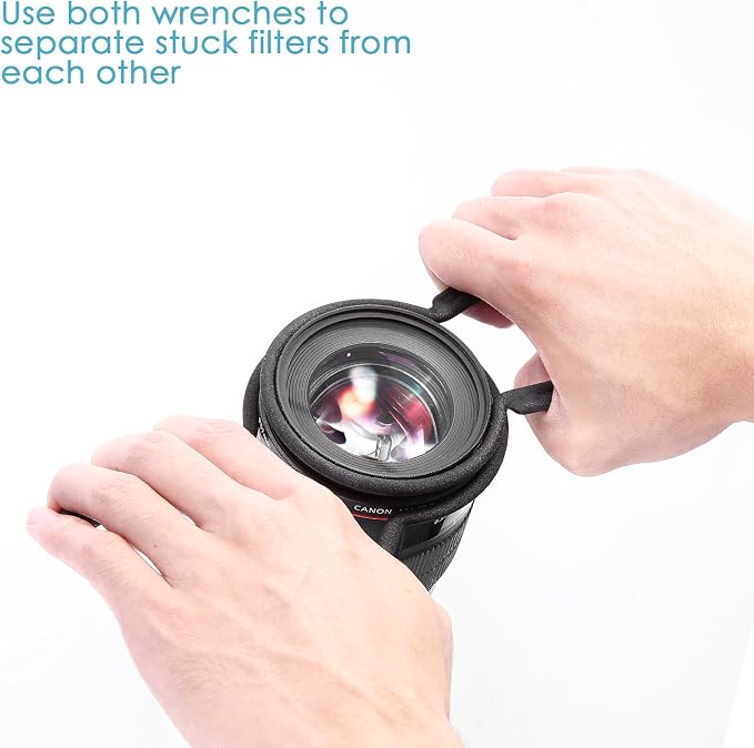 Neewer® Rubber-Coated Metal Camera Lens Filter Remover Wrench Set Kit, Fit 67mm - Image 7