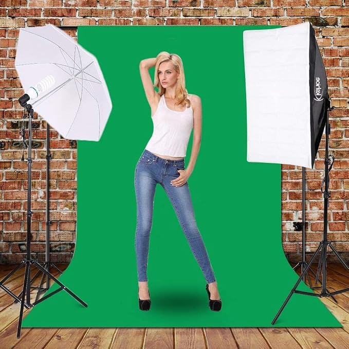 Photo Lighting Kit, 2M x 3M/6.6ft x 9.8ft Background Support System and 900W - Image 2