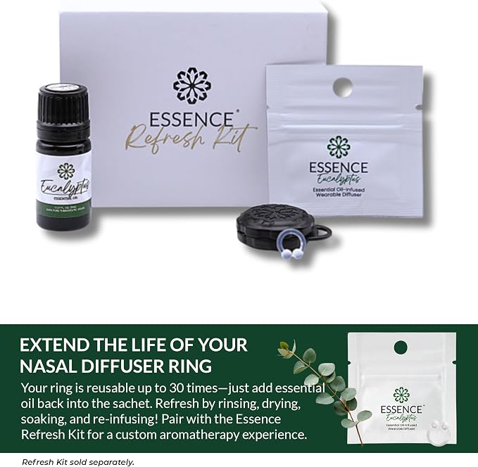 HONÉ Essence Wearable Aromatherapy Nasal Diffuser – Eucalyptus Essential Oil - Image 6