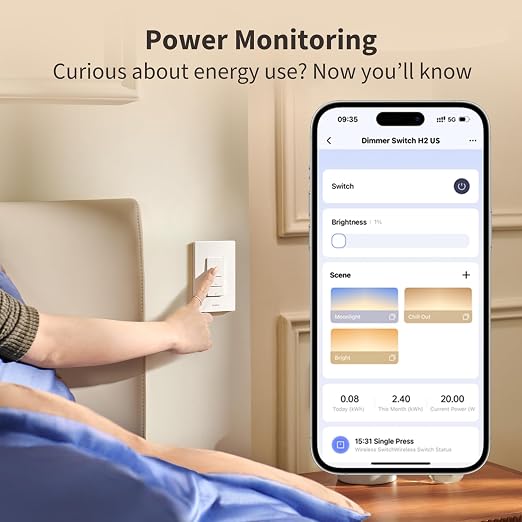 Aaqara Smart Dimmer Switch H2, 2-in-1 Neutral, Thread/Zigbee Support, Silent - Image 7