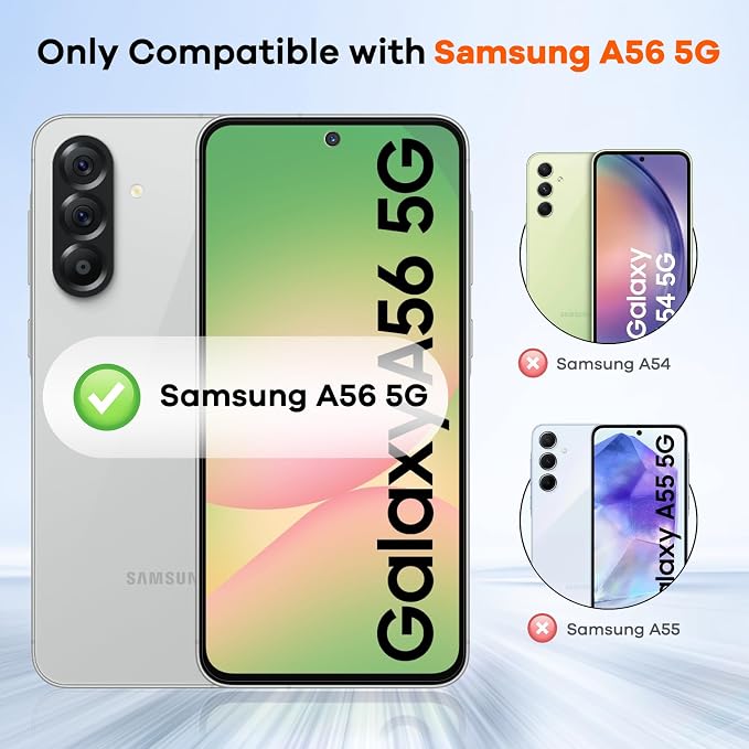 4+4 Pack for Samsung Galaxy A56 5G Screen Protector & Phone Camera Lens - Image 2