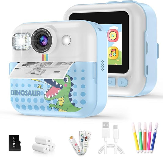 Instant Print Camera for Kids, Toddler 1080P Toys Printable Selfie Cameras by BOFIDAR