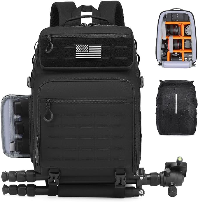 HAMBOLY Professional Camera Bag Backpack, Large Waterproof Photography Bag Case by HAMBOLY