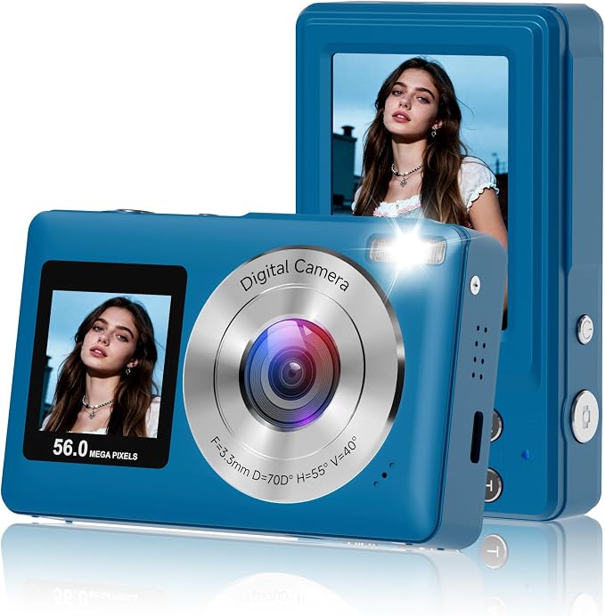 Digital Camera, 2026 Upgraded 56MP Dual Screens Camera by CEYE