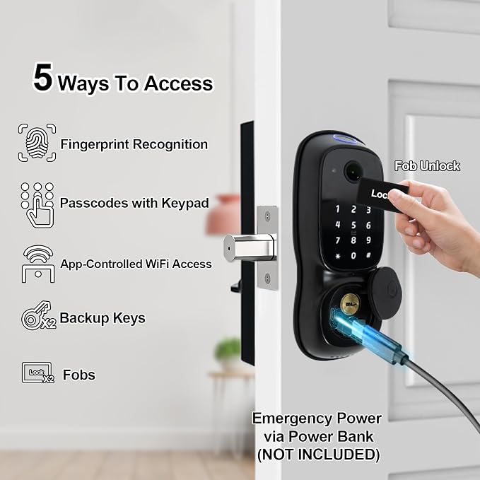S500 Video Smart Lock, Keyless Entry Door Lock - Image 2