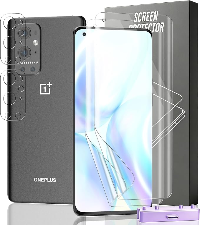 2+2 Pack Screen Protector for OnePlus 9 Pro Flexible TPU Film by Unknown