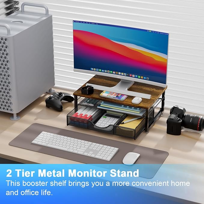 gianotter Computer Monitor Stand Riser, office organizer - Image 2