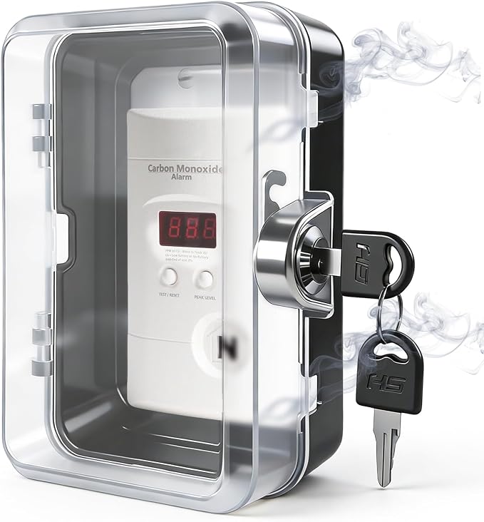 Carbon Monoxide Detector Lock Box by Lifeneedssparkstofly