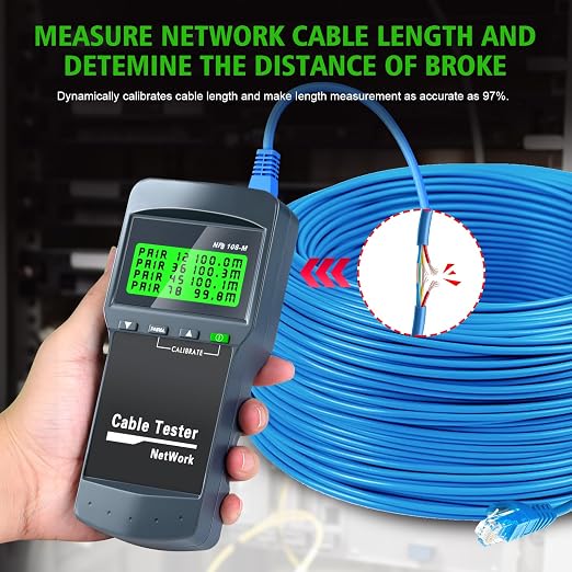 RJ45 Network Cable Tester, VXSCAN 8 Remote Units Network LAN Length Ethernet - Image 4