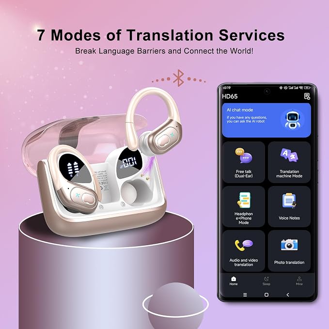 AI Translation Earbuds Real Time, 164 Language Translator Earbud 3-in-1 - Image 2