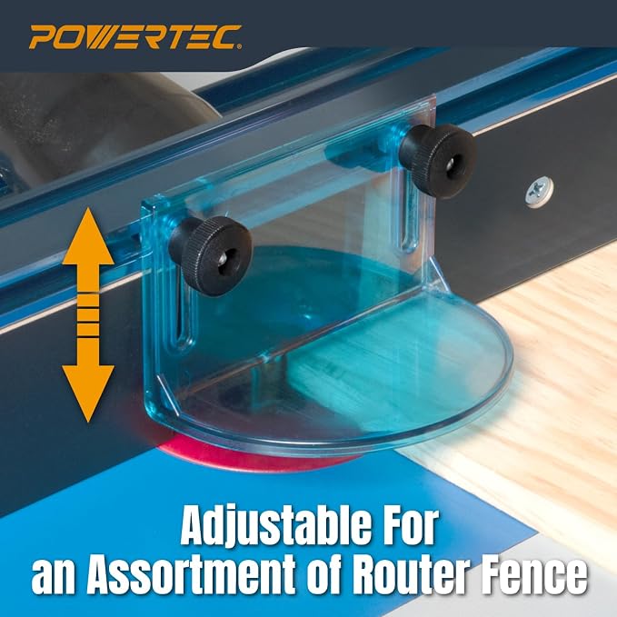 POWERTEC 71538V Adjustable Router Table Bit Guard Kit w/Mounting Hardware - Image 6