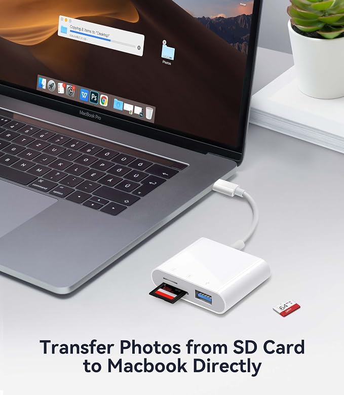 WNXSLOAD USB-C SD Card Reader, Memory Card Reader - Image 4
