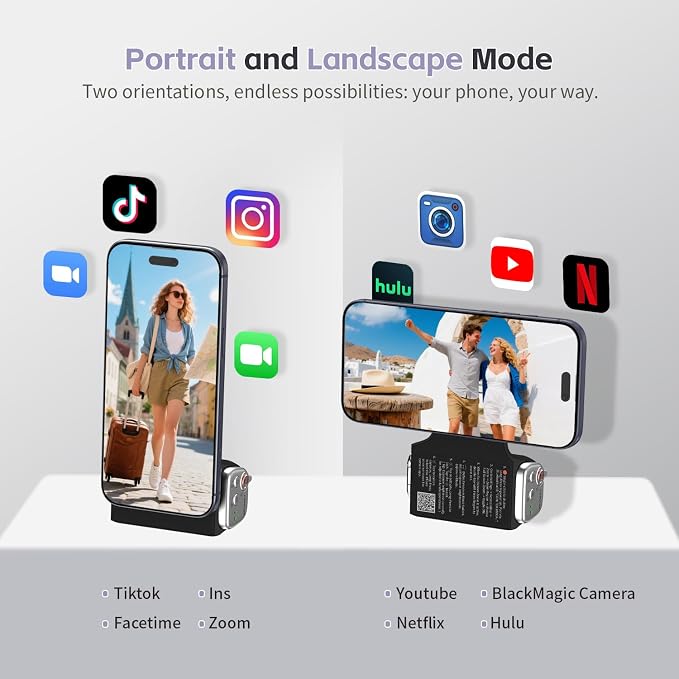 COMITOK Magnetic Camera Grip for iPhone 17 Pro, No App Needed for iOS26 System - Image 9