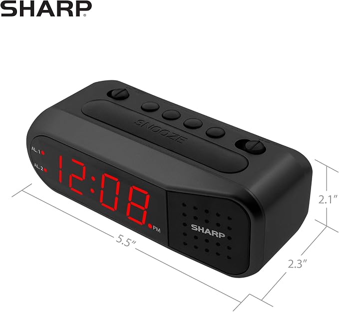 Sharp Easy-Set Digital Alarm Clock - Image 4