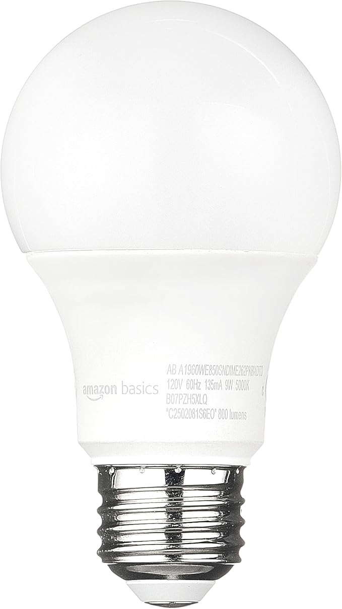 Amazon Basics A19 Dusk to Dawn Sensor LED Outdoor Light Bulbs, 60W Equivalent - Image 2