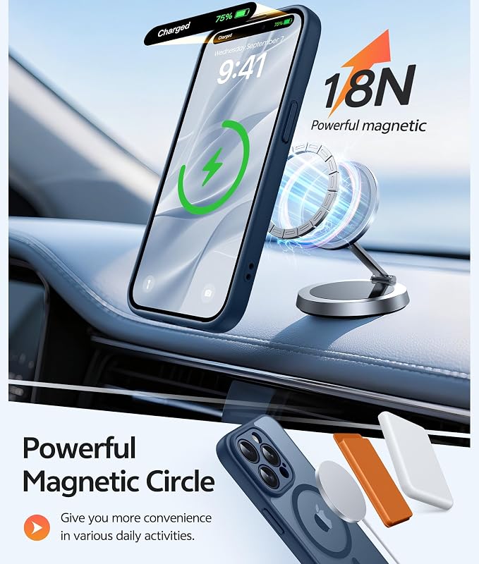 FNTCASE for iPhone 15 Pro Case: Translucent Matte Cases - Image 3