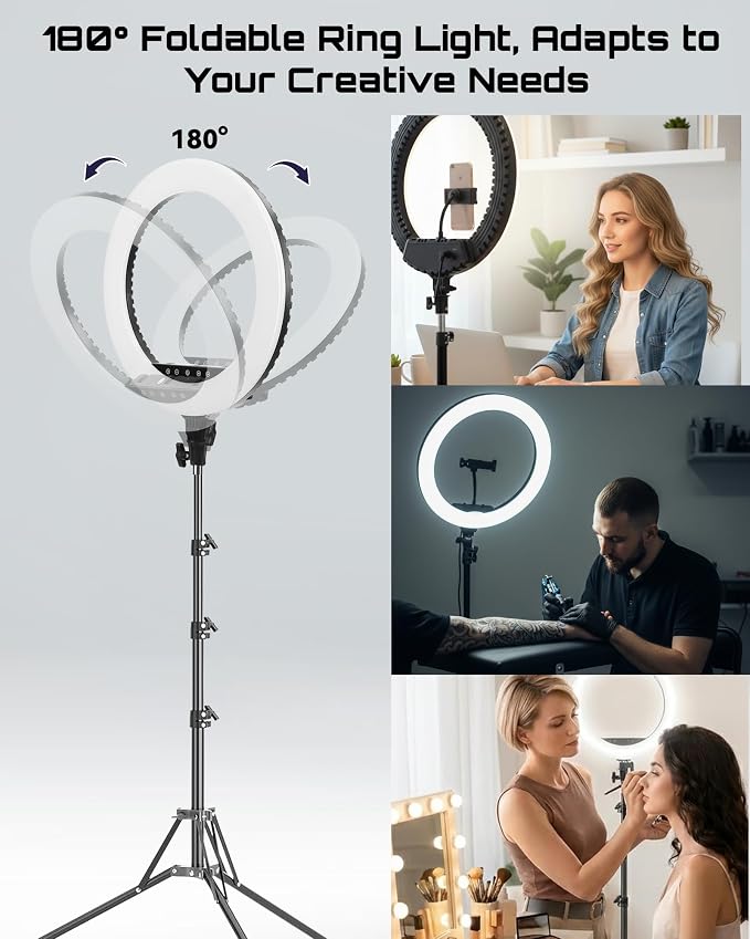 2026 Professional 18 inch LED Ring Light Kit - Image 4