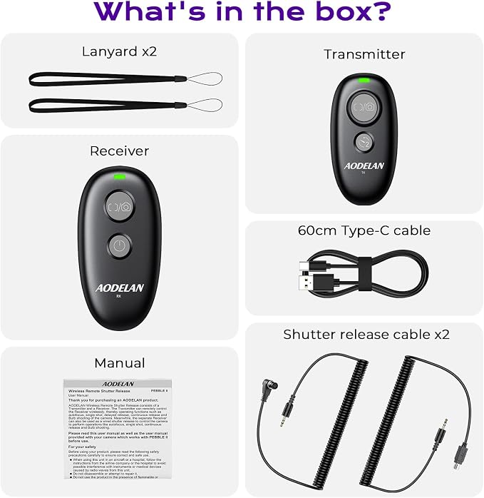 for Nikon Camera Rechargeable Remote Shutter Release - Image 9