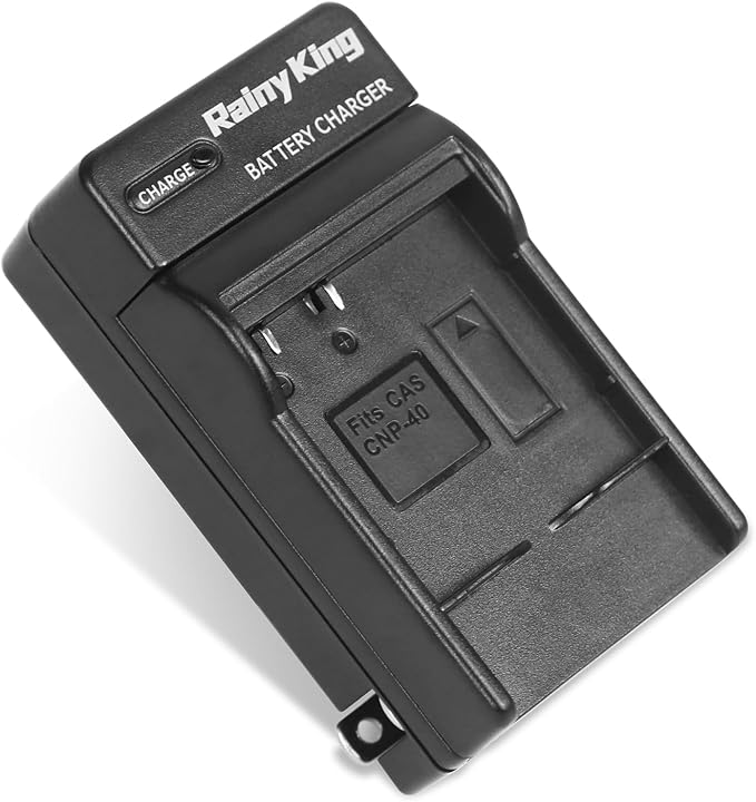 Battery Charger for Casio NP40/NP-40 and Exilim EX-Z400, Zoom EX-Z100, by Rainy+King