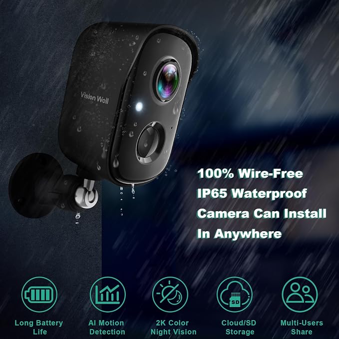 Security Cameras Wireless Outdoor, 2K Indoor Cameras - Image 2