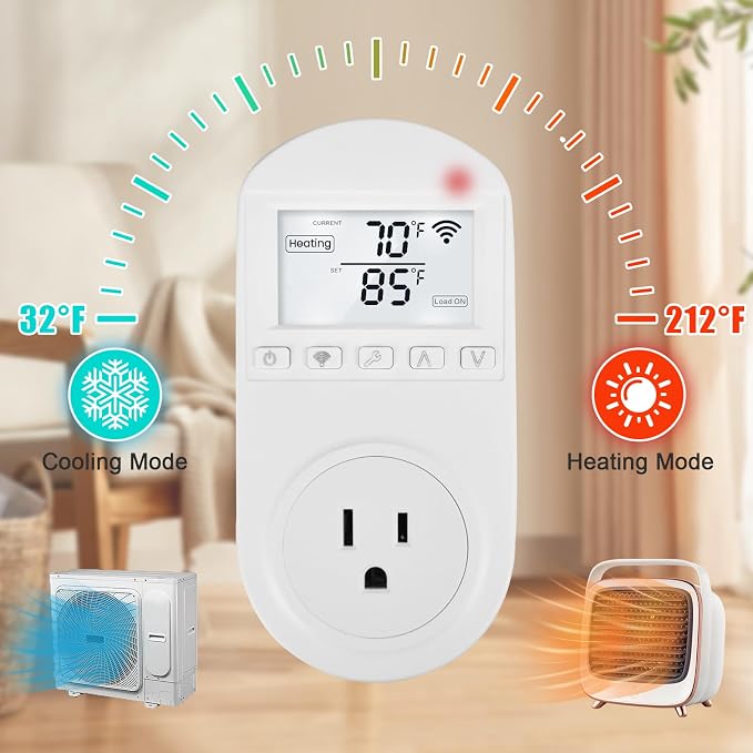 New Generation! Briidea Smart WiFi Temperature Control Outlet Compatible - Image 2