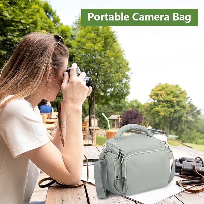 Ainiv DSLR Camera Bag, Waterproof Anti-Shock SLR Camera Case, Large Adjustable - Image 7