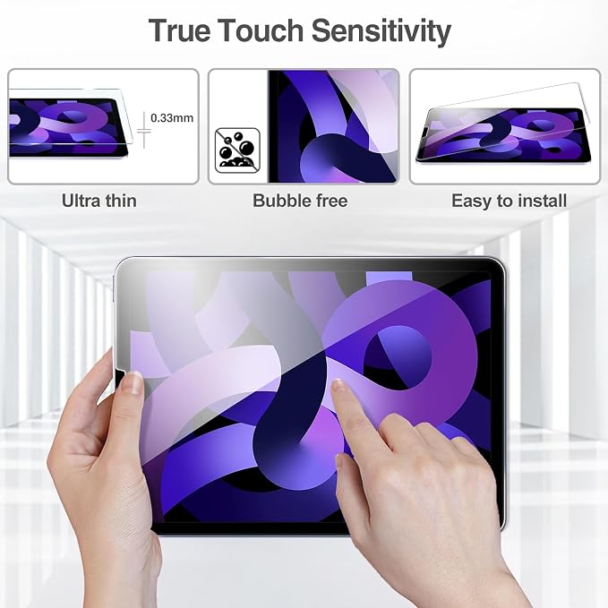 ProCase Screen Protector for iPad Air 5th /4th Generation 10.9" + Camera Lens - Image 5