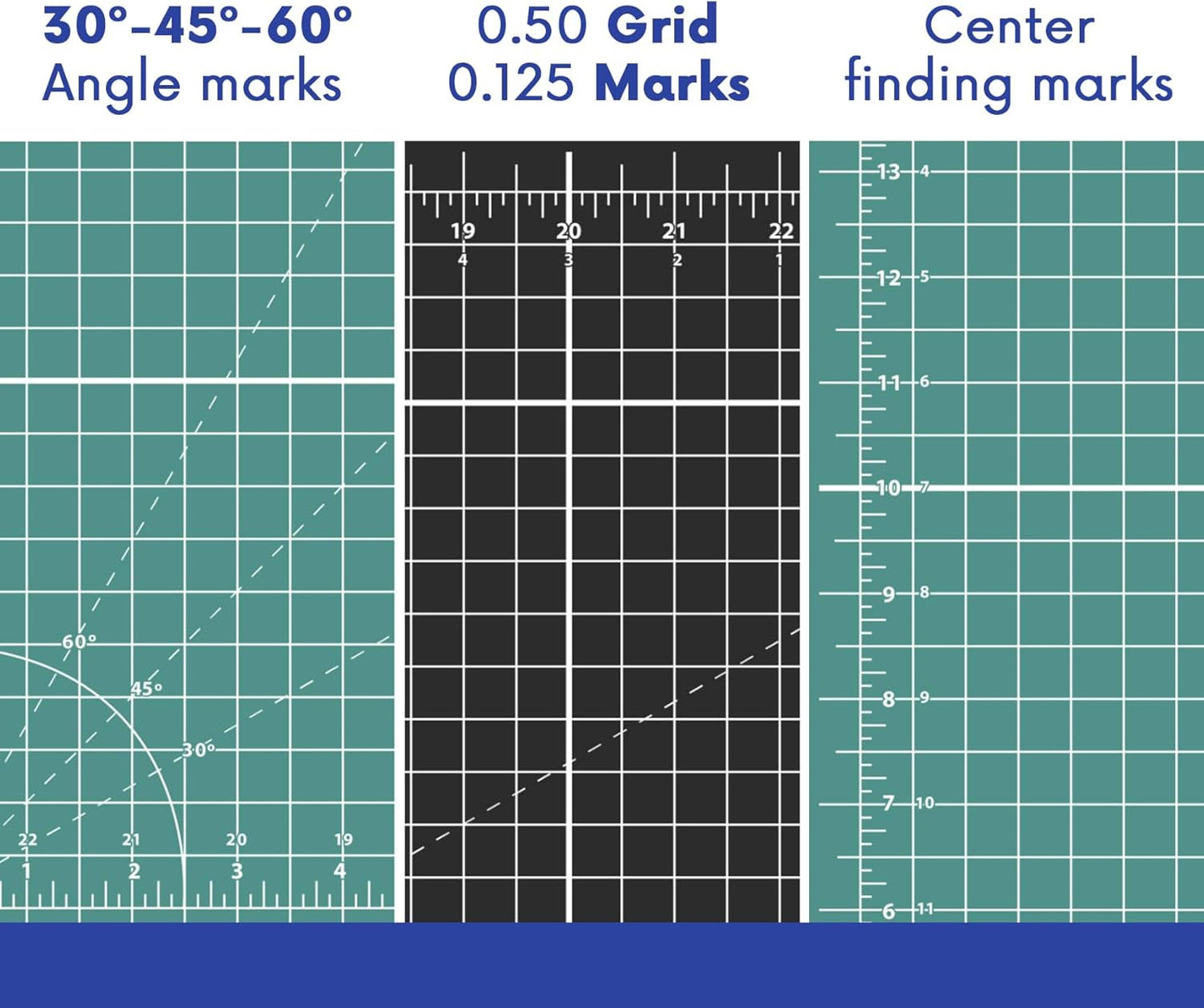 PK00008 Model GBM2436 Series 24" x 36" Professional Cutting Mat; Double-Sided Green/Black; Self-Healing; For Graphic Arts, Hobbies, Sewing, Scrapbooking, and other Cutting Projects
