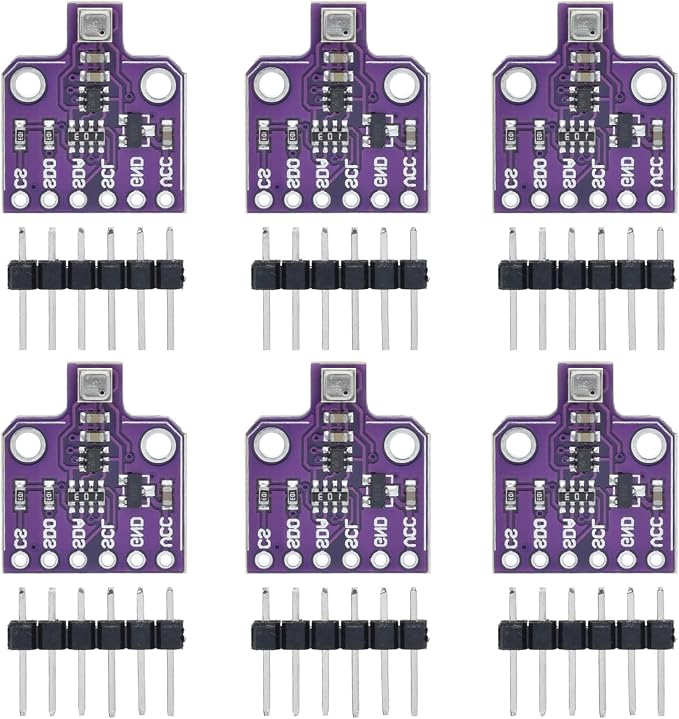 6 packs BME680 Digital 4-in-1 Environmental Sensor Module by hiBCTR