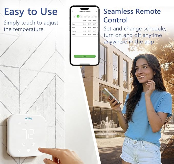 Smart Thermostat for House, Enhanced Programmable WiFi Thermostat, Saving - Image 6