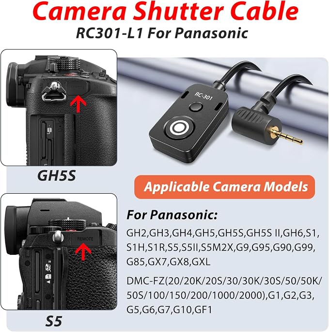 for Leica V-lux114 Cable/for Panasonic Genera Shutter Cable s5 ii S5M2XS GH4 - Image 4