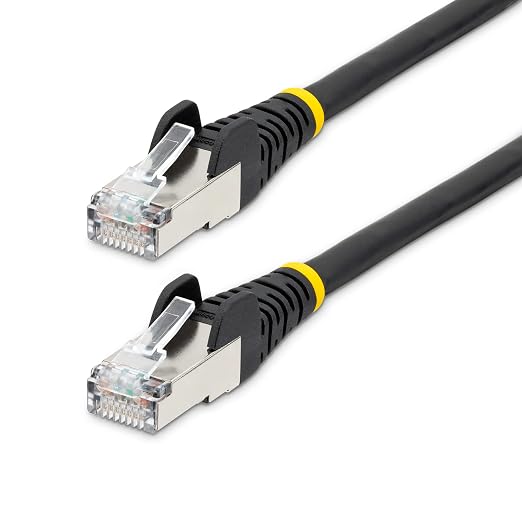 StarTech.com 50ft Black CAT6a Ethernet Cable, Snagless RJ45, 100W PoE++ by StarTech