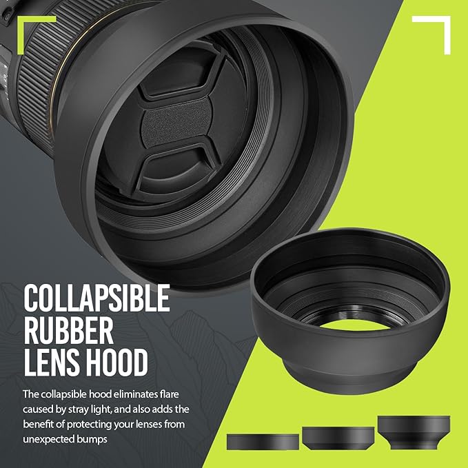 Ultra Deluxe Lens Kit for Canon Rebel T3, EOS 80D, EOS 77D Cameras - Image 7