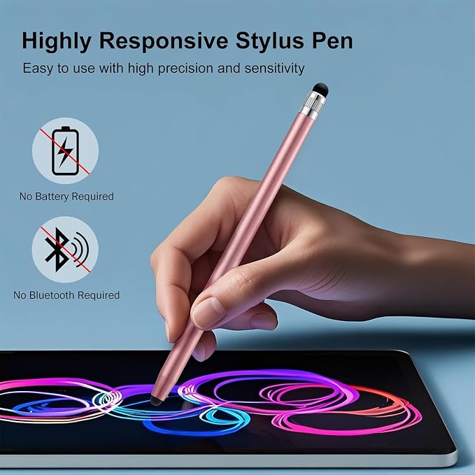 LINFANC 12Pcs Rose Gold Stylus Pen - Image 2