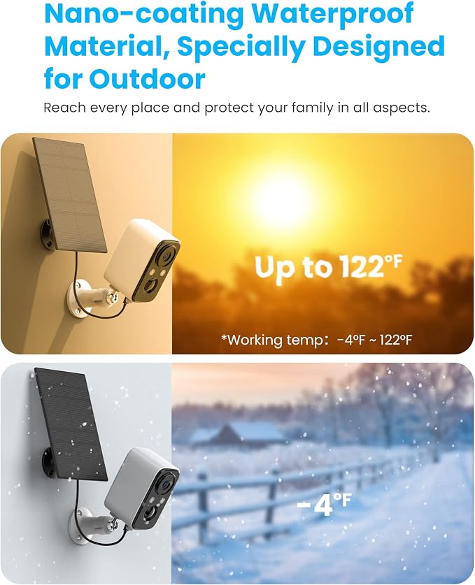 Solar Panel Security Cameras Wireless Outdoor - Image 7