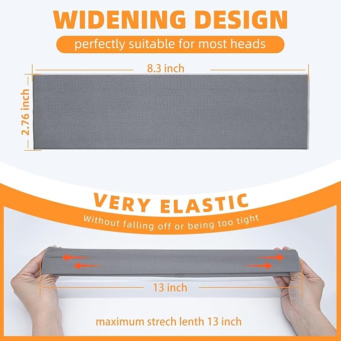 8PCS Summer-Exclusive Non Slip Sports Elastic Soft Running Fashion Headbands - Image 4