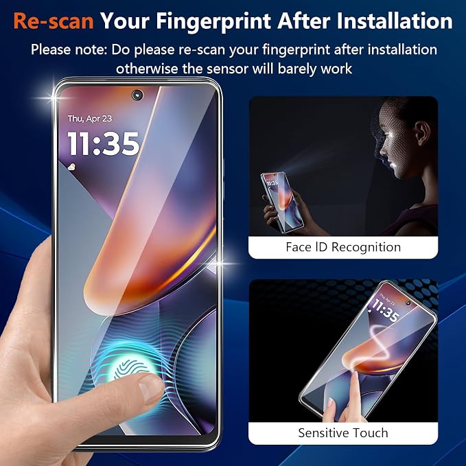 Designed for Motorola Moto G 5G 2025 Tempered Glass Screen Protector + Camera - Image 4