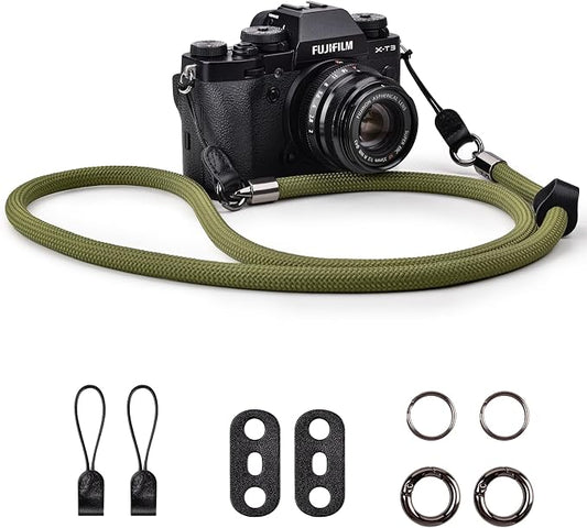 VOVMOEYA Nylon Braided Camera Rope Strap, Camera Neck Shoulder Strap by VOVMOEYA