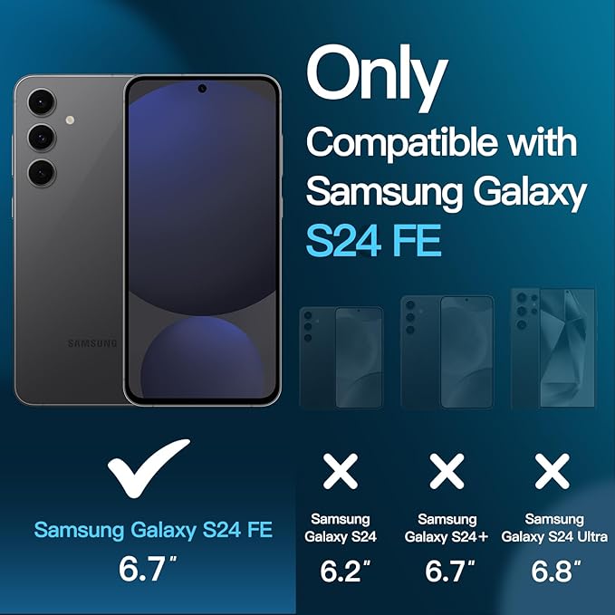 JETech Screen Protector for Samsung Galaxy S24 FE - Image 3
