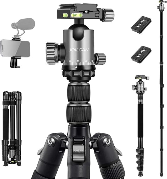 JOILCAN Tripod for Camera, Heavy Duty Travel Tripods for Spotting Scope by JOILCAN